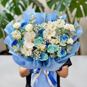 Bó Hoa Ocean Blue Cao Cấp - CM12