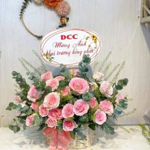 Giỏ Hoa Chúc Mừng Khai trương Tinh Tế – GH33