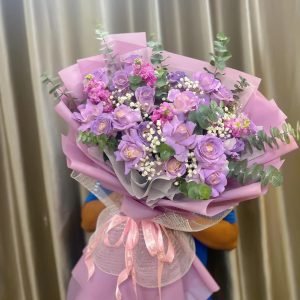 Bó Hoa Tím Khói Thanh Lịch Tặng Mẹ - CM69