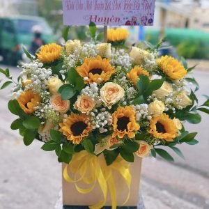 Giỏ Hoa Chúc Mừng Công Ty – GH154