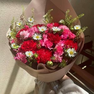 Bó Hoa Mix Tone Đỏ Chúc Mừng – CM161