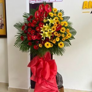 Kệ Hoa Chúc Mừng Truyền Thống Đơn Giản – KH32