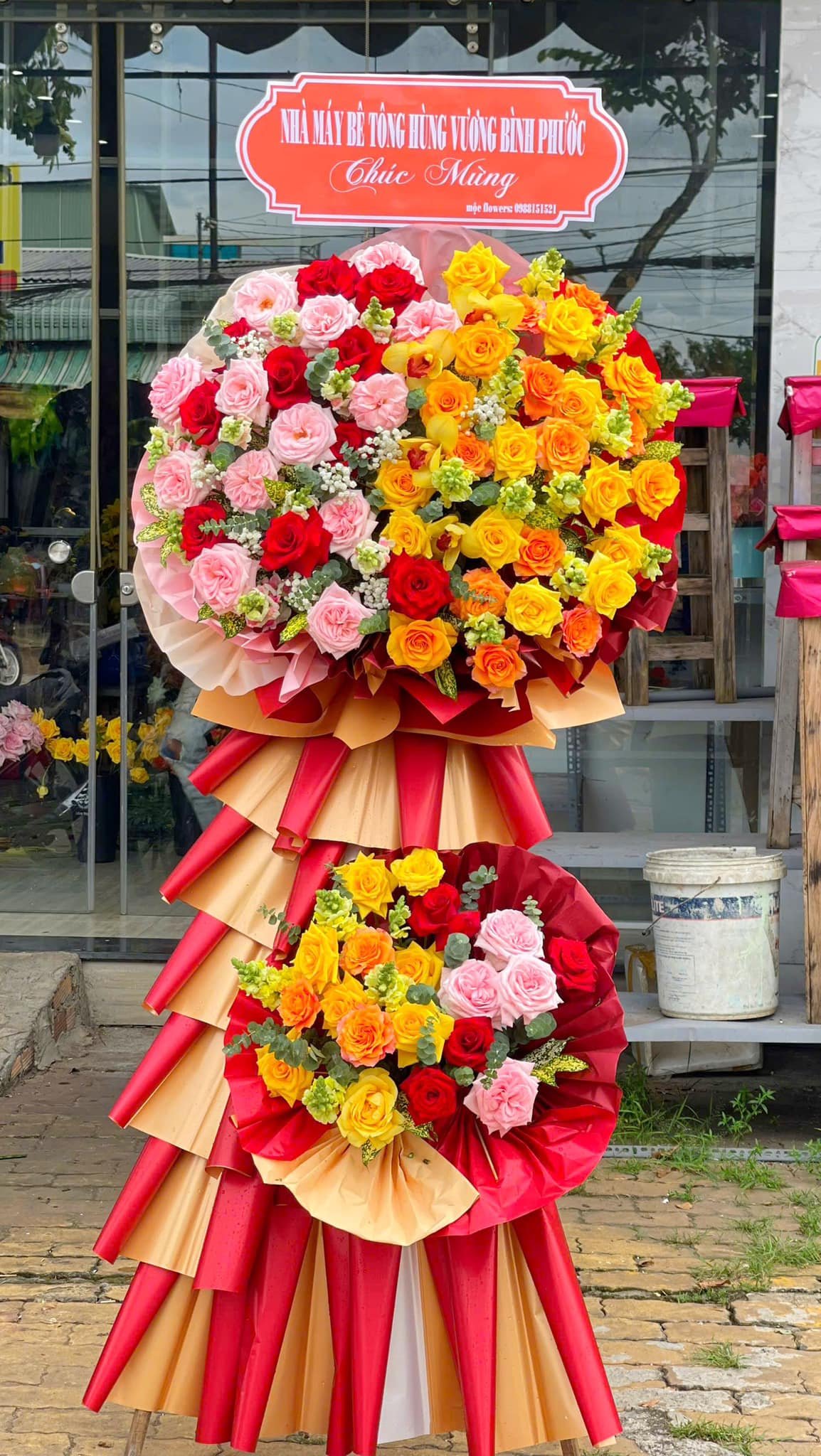 Kệ Hoa Chúc Mừng Phát Đạt - KH30