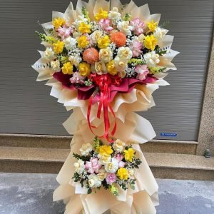 Kệ Hoa Khai Trương 2 Tầng Tinh Tế – KH61
