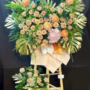 Kệ Hoa Chúc Mừng Xanh Lá Xanh Mát Thịnh Vượng - KH27