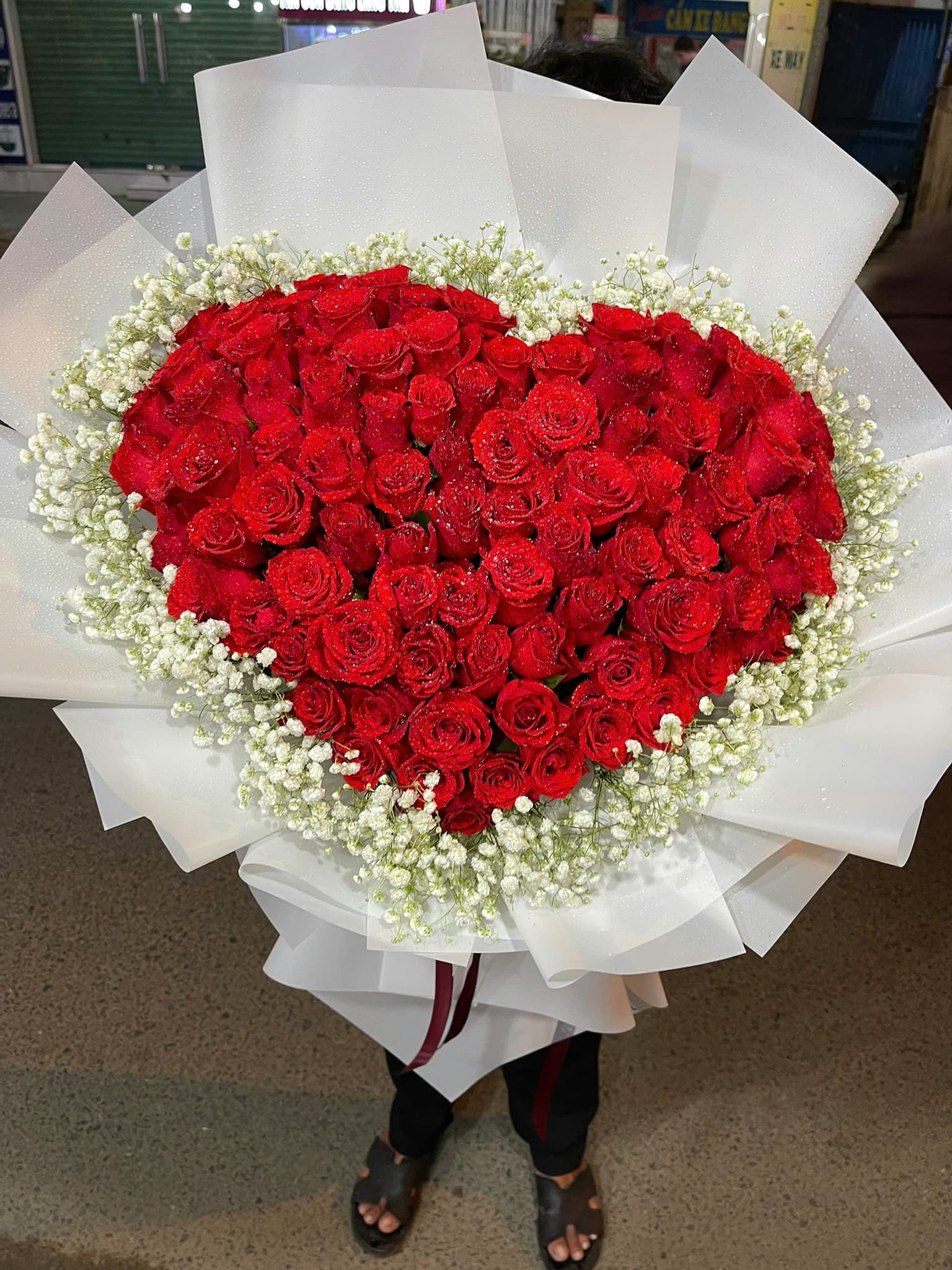 Hoa Hồng Đỏ Trái Tim Lãng Mạn - CM85