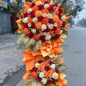 Kệ Hoa Tone Cam Hiện Đại Chúc Mừng – CM213