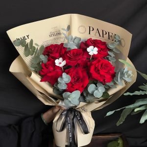 Bó Hoa Hồng Đỏ Tươi Tắn – CM227