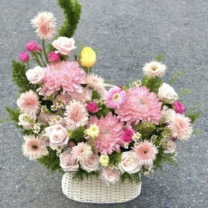 Giỏ Hoa Pink Blossom Garden – GH166