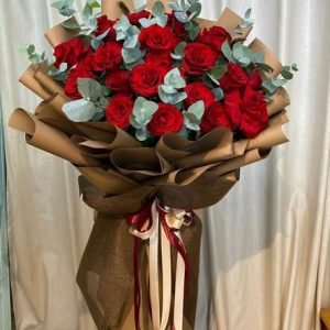 Bó Hoa Hồng Đỏ Món Quà Yêu Thương – CM175