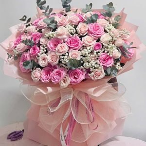 Bó Hoa Hồng Phấn Nhẹ Nhàng - CM114