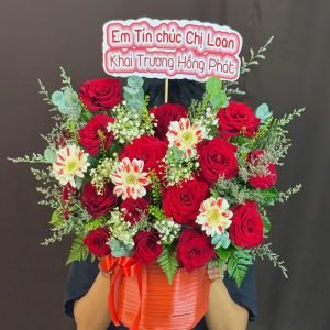 Giỏ Hoa Chúc Mừng Khai Trương – GH150