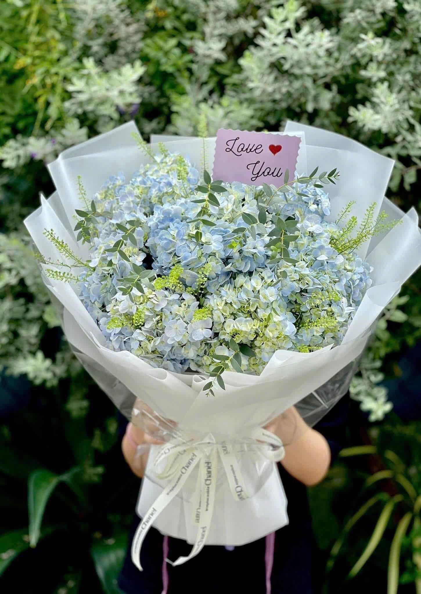 Bó Hoa Cẩm Tú Cầu Ocean Blue - CM119