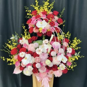 Giỏ Hoa 2 Tầng Cao Cấp – GH118