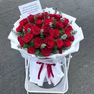 Bó Hoa Hồng Phong Cách Lãng Mạn - CM80