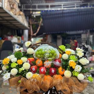 Giỏ Trái Cây & Hoa Tươi Cao Cấp - GT33