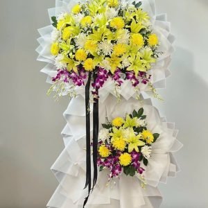 Kệ Hoa Tang Tone Vàng Sang Trọng – HT144