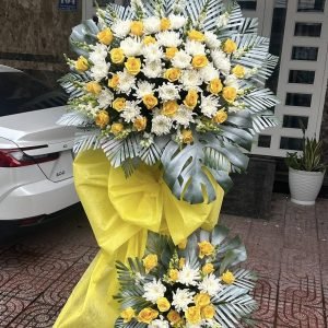 Kệ Hoa Tang Tone Vàng Ấm Áp – HT145