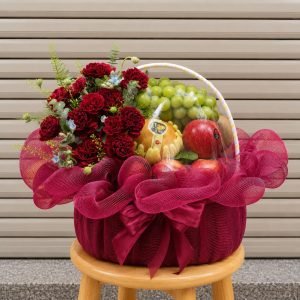 Giỏ Trái Cây & Hoa Tươi Sang Trọng – GT48
