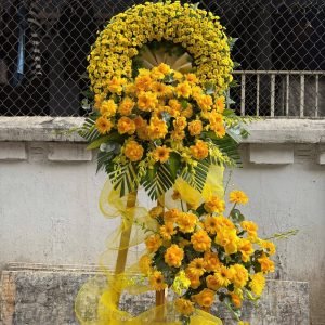 Kệ Hoa Tang Tone Vàng Trang Trọng – HT137